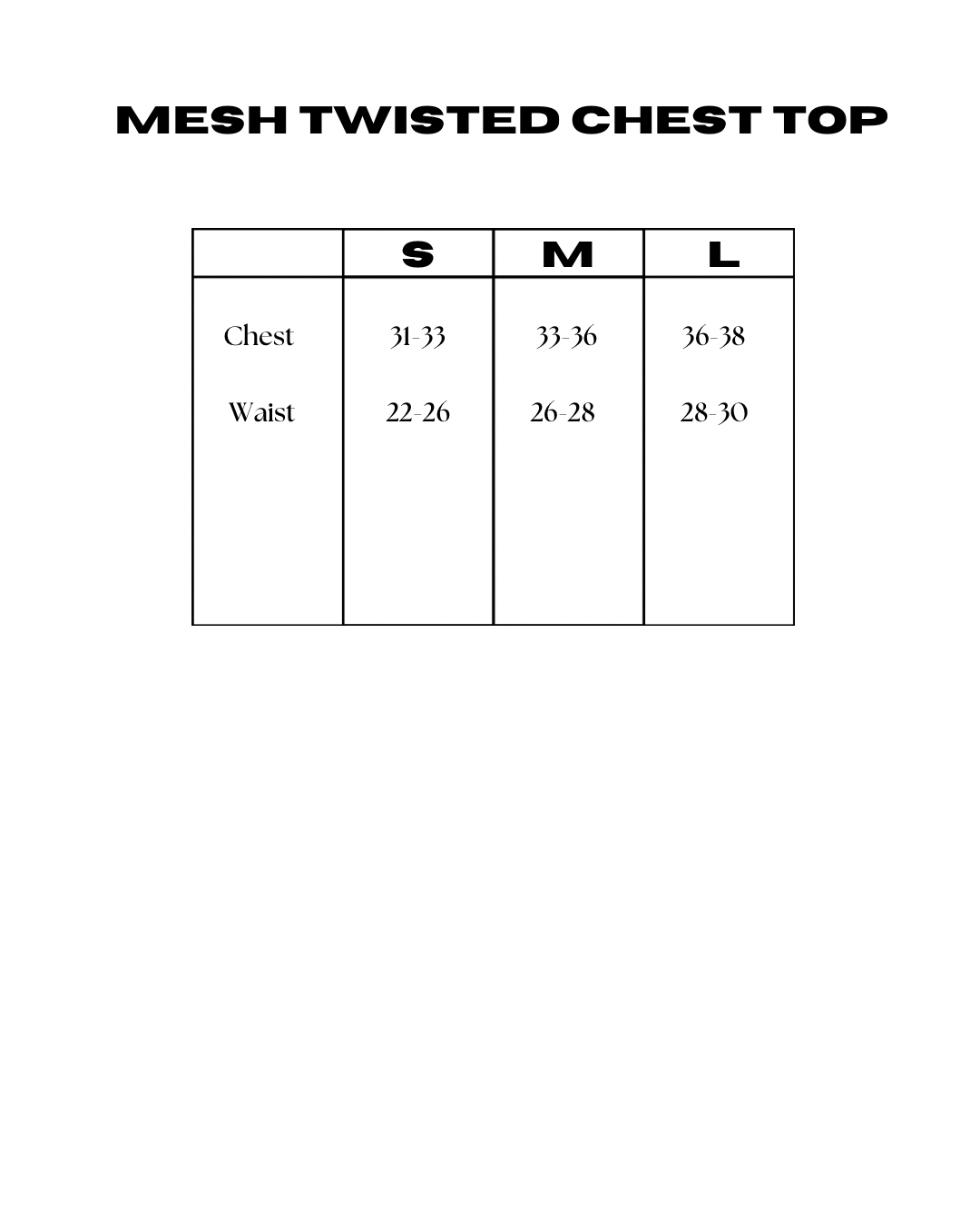 メッシュツイストチェストトップ