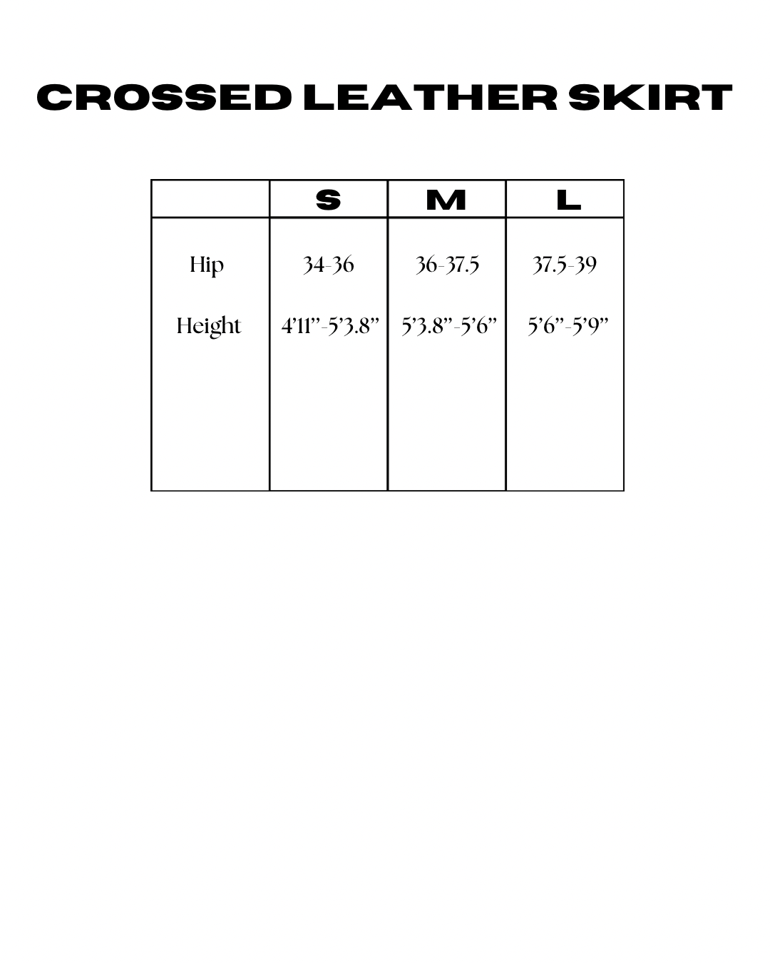 크로스 가죽 스커트