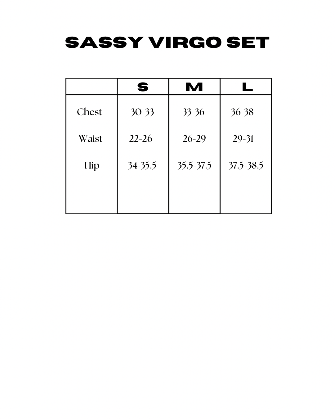 Sassy Virgo Set - DARK BLUE